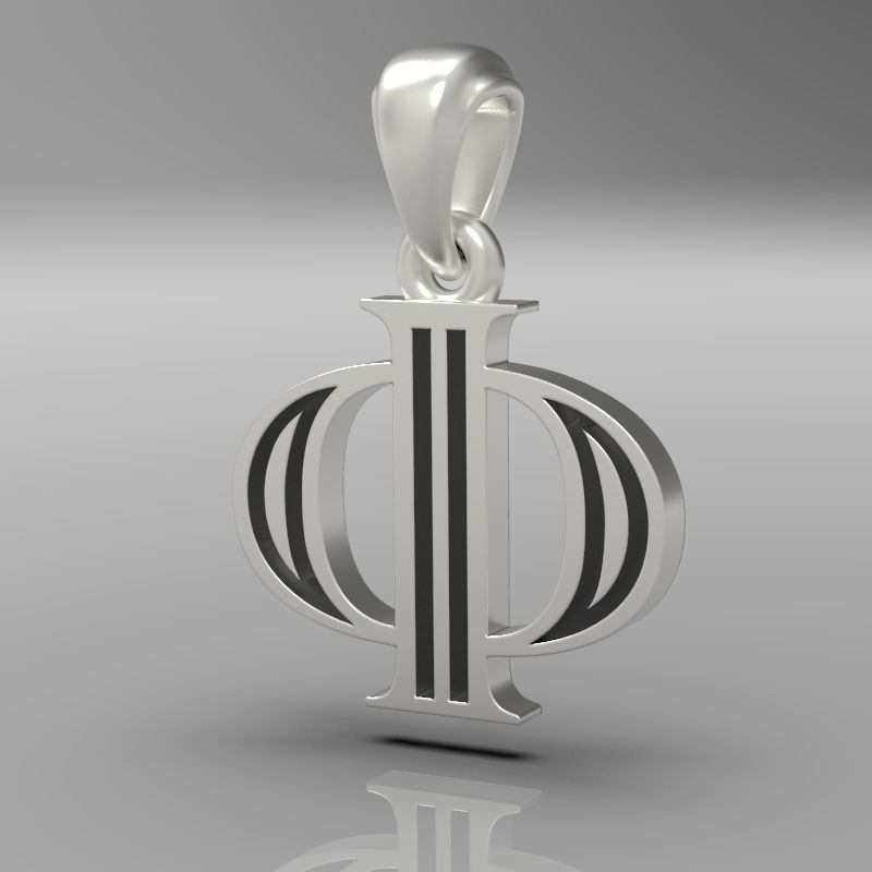 Decorative Letter Ph 3D print model_20