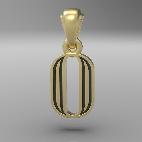 Decorative Letter O 3D print model