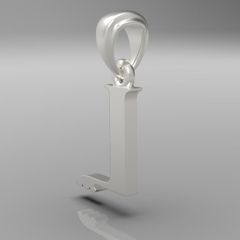Decorative Letter L 3D print model_14