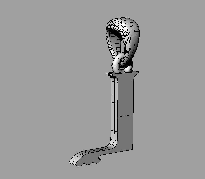 Decorative Letter L 3D print model_7