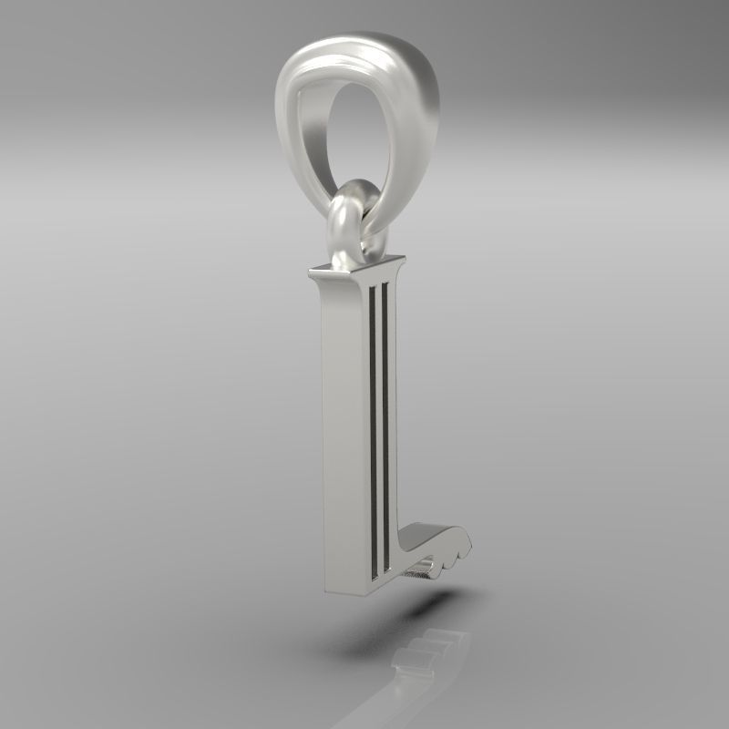 Decorative Letter L 3D print model_20