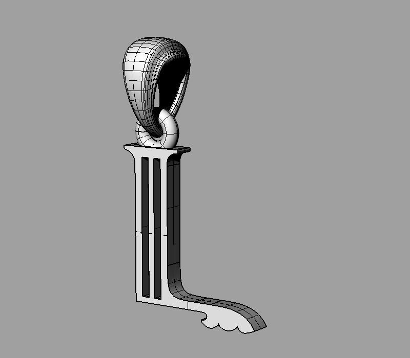 Decorative Letter L 3D print model_4