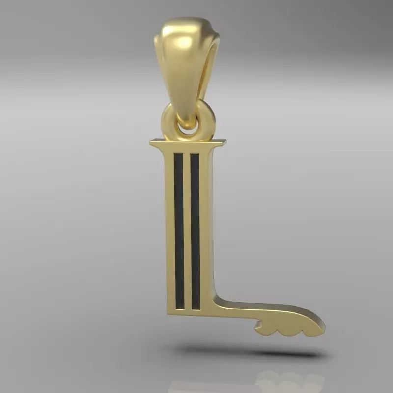 Decorative Letter L 3D print model_0