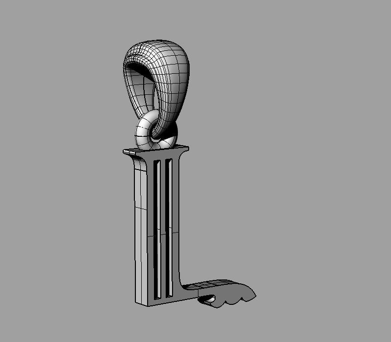 Decorative Letter L 3D print model_1