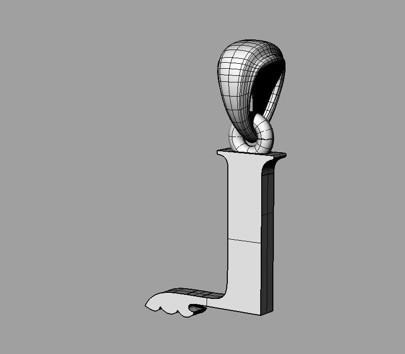 Decorative Letter L 3D print model_9