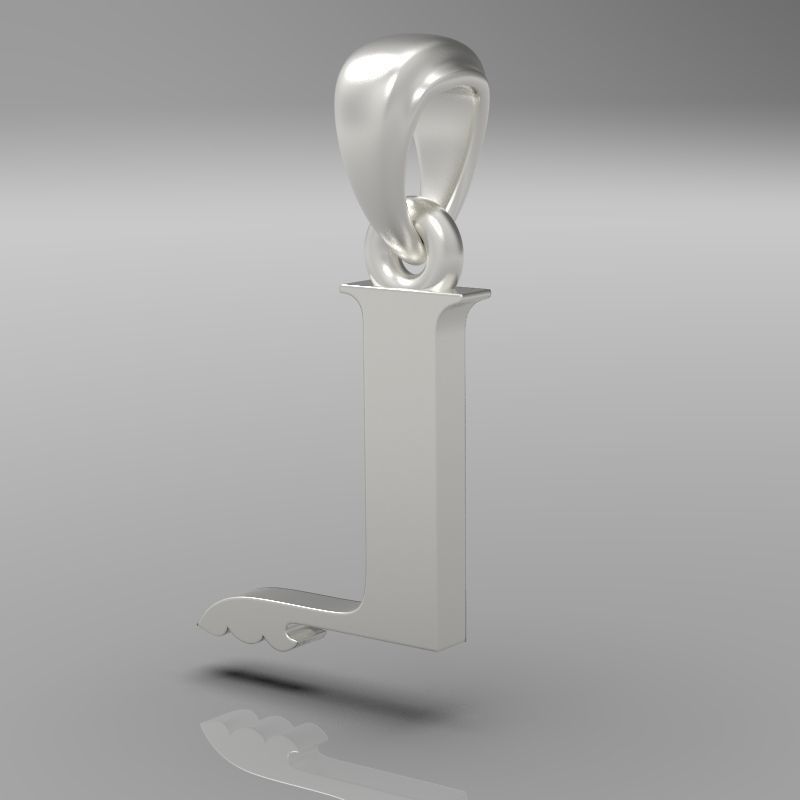 Decorative Letter L 3D print model_12