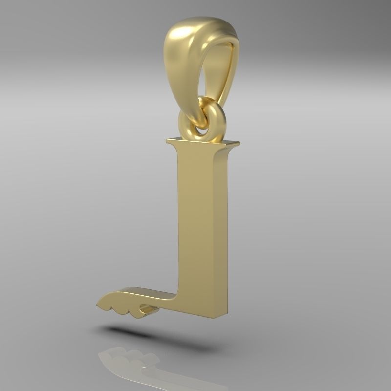 Decorative Letter L 3D print model_13