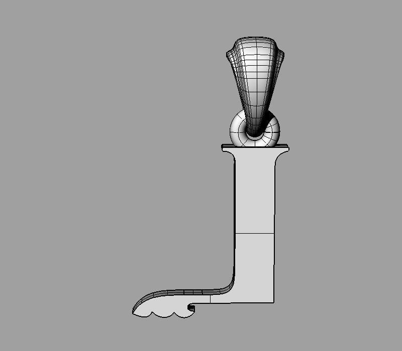 Decorative Letter L 3D print model_8