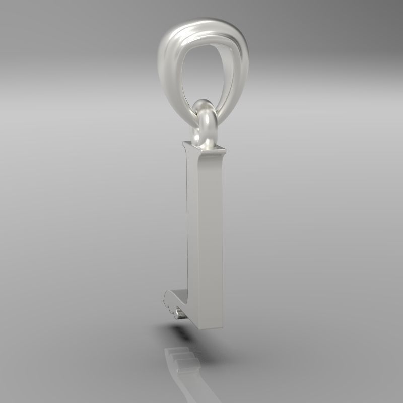 Decorative Letter L 3D print model_16