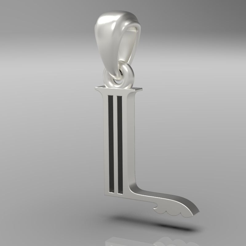 Decorative Letter L 3D print model_28