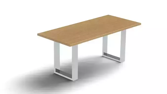 DINING TABLE WITH LEGS IN CENTER