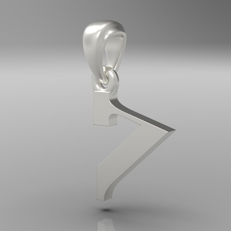 Decorative Letter H 3D print model_12