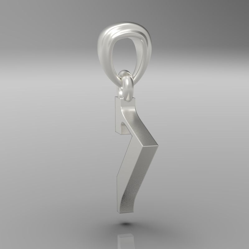 Decorative Letter H 3D print model_16