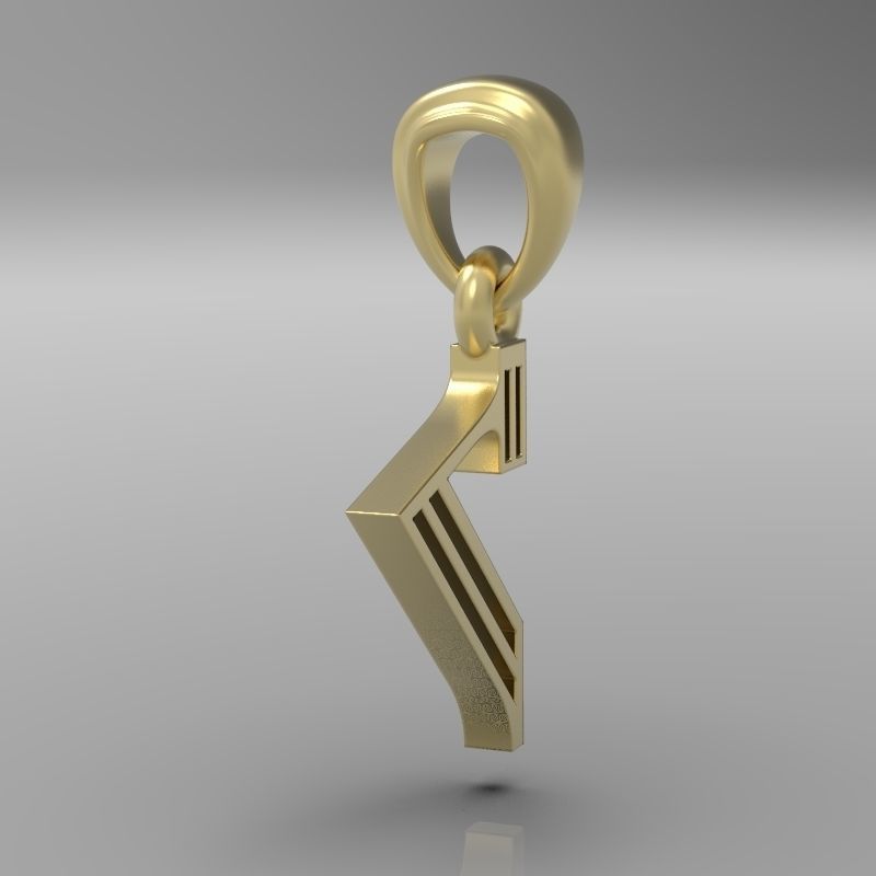 Decorative Letter H 3D print model_21
