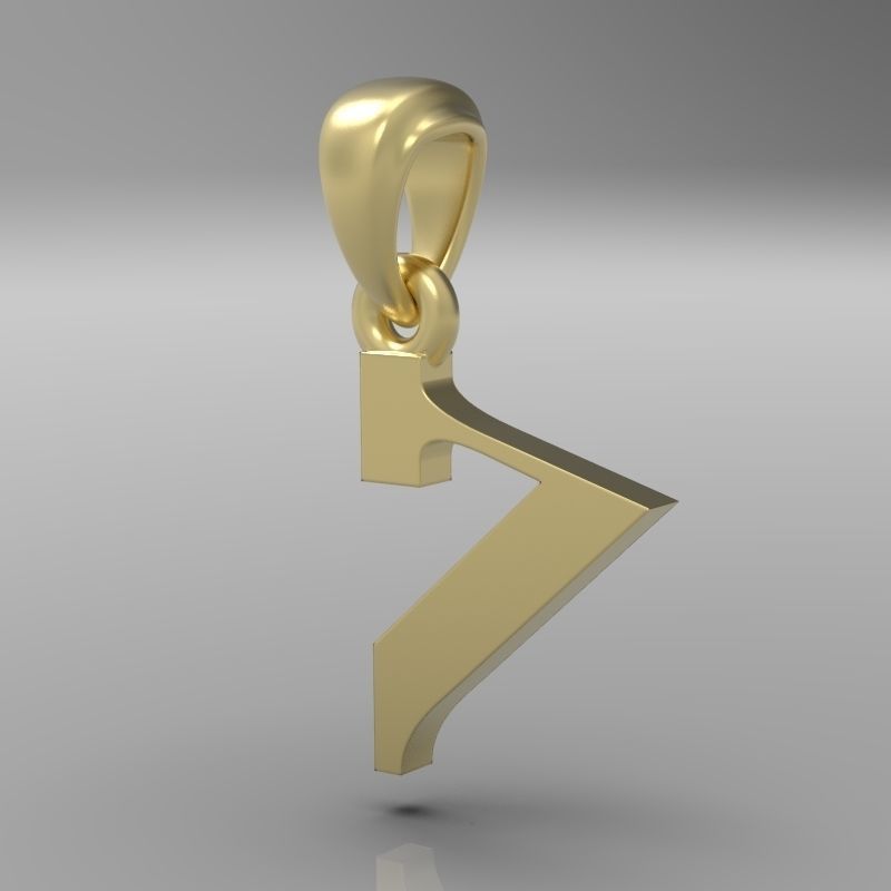 Decorative Letter H 3D print model_13