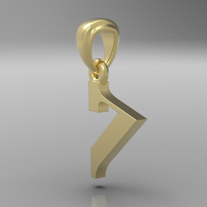 Decorative Letter H 3D print model_15