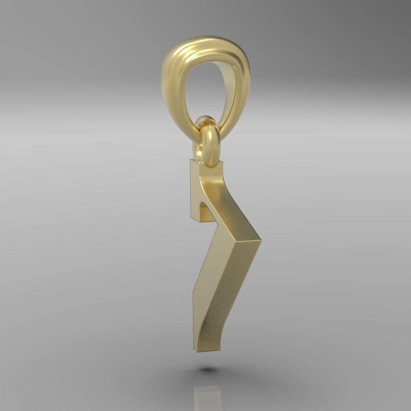 Decorative Letter H 3D print model_17