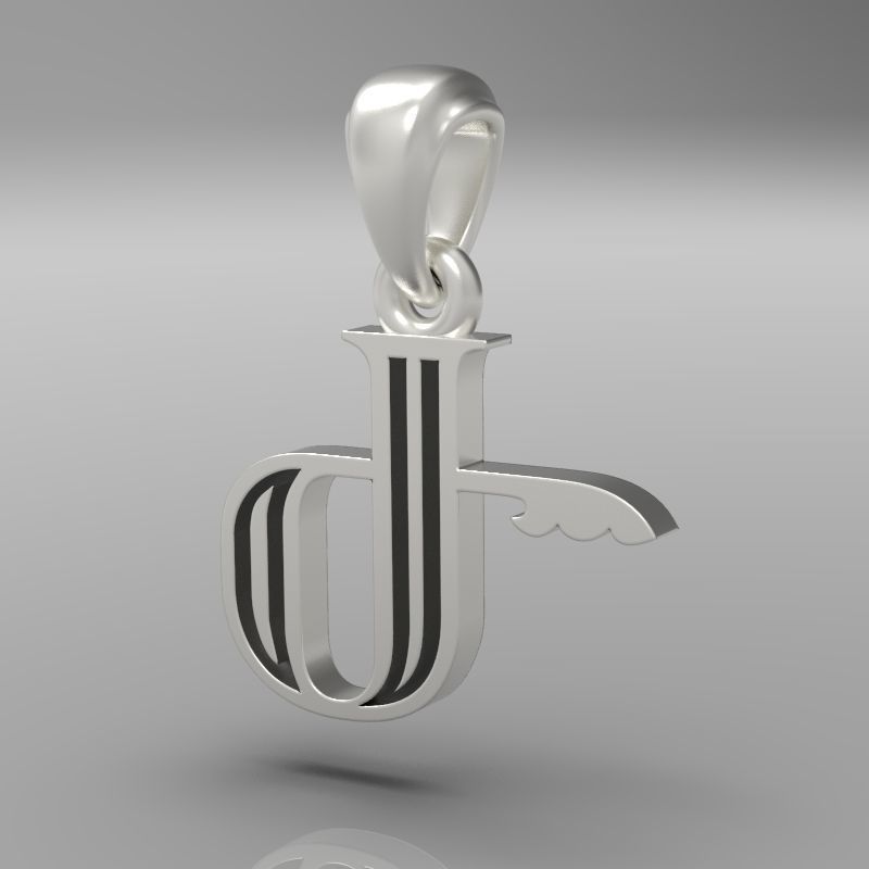 Decorative Letter Ge 3D print model_20