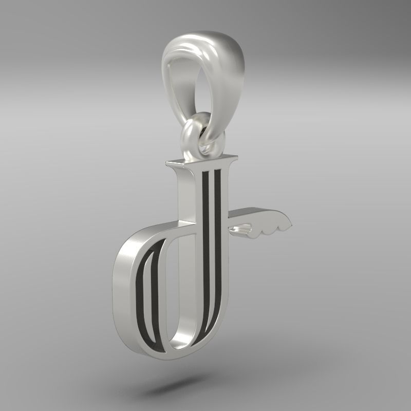 Decorative Letter Ge 3D print model_27