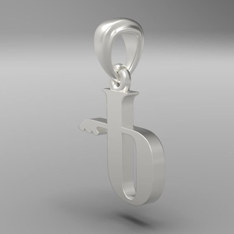 Decorative Letter Ge 3D print model_23