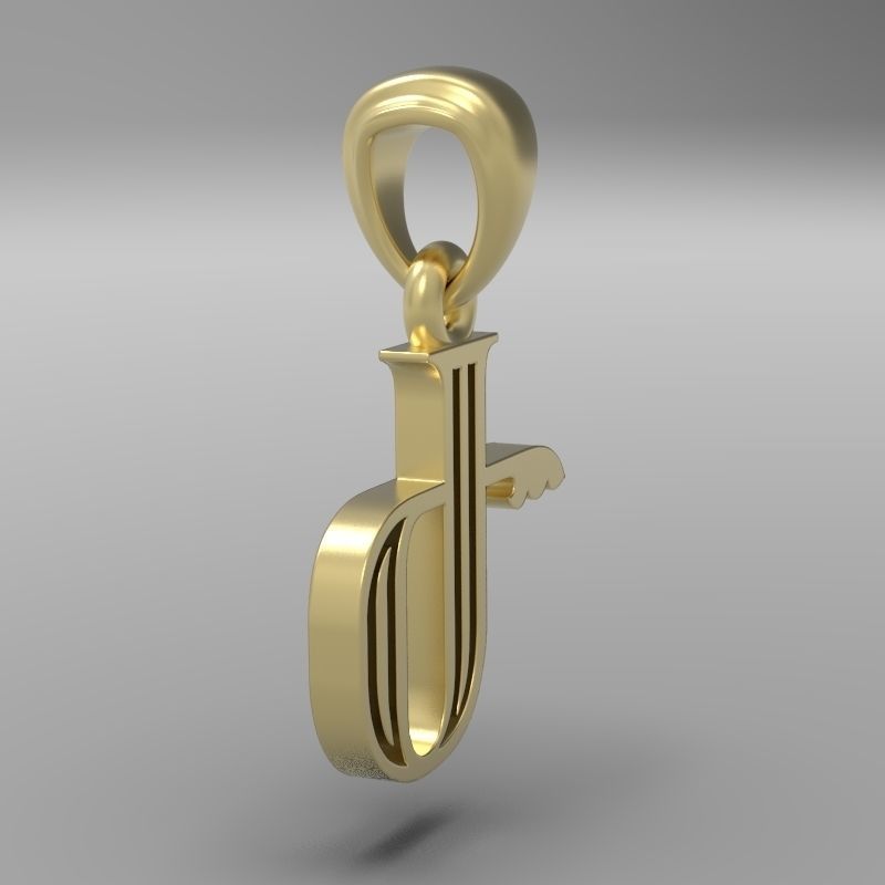 Decorative Letter Ge 3D print model_15