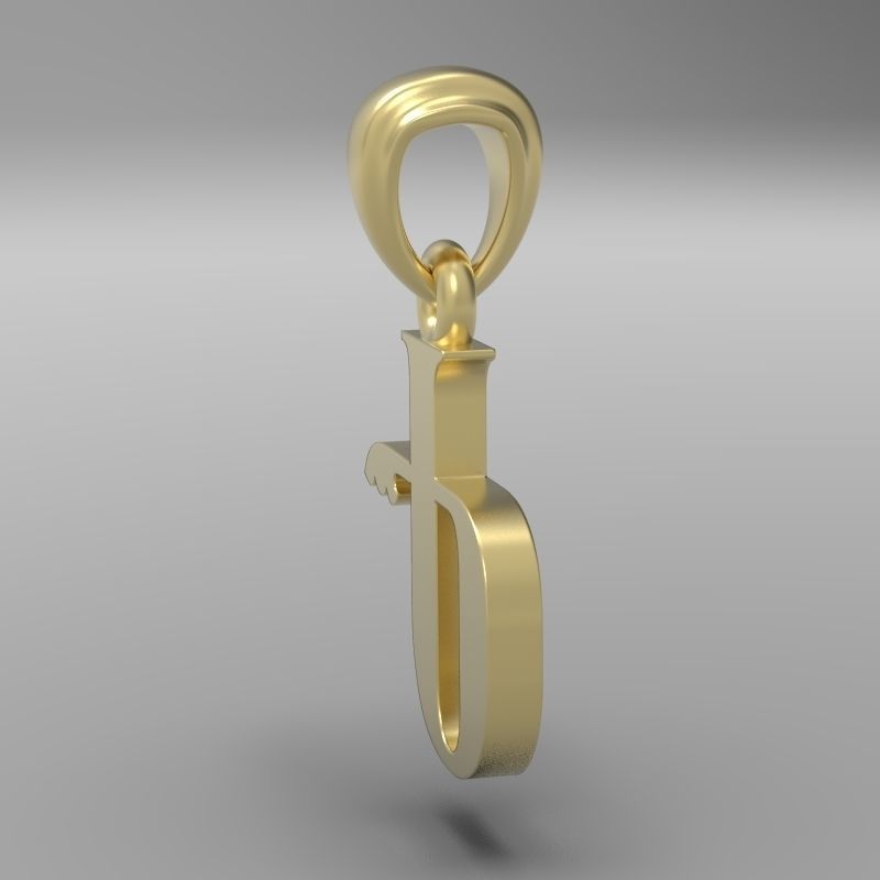 Decorative Letter Ge 3D print model_13