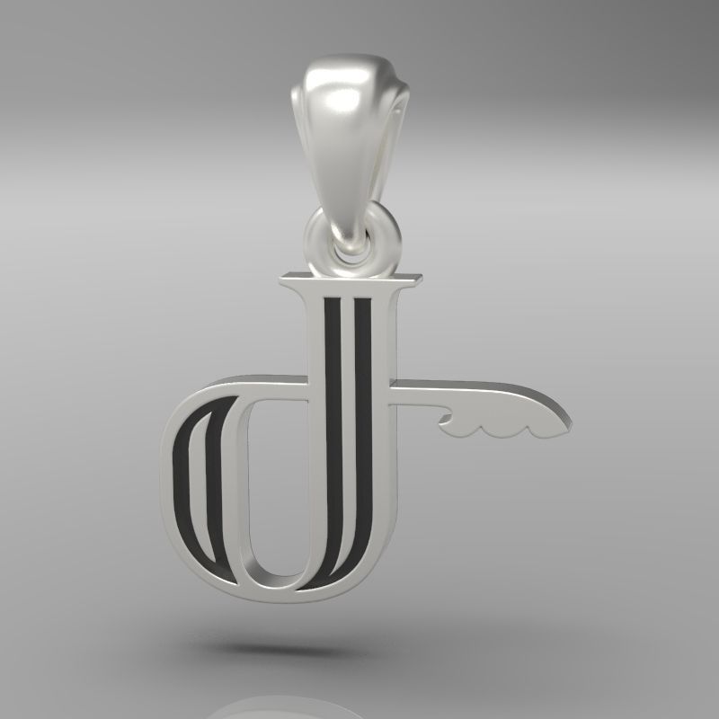 Decorative Letter Ge 3D print model_21