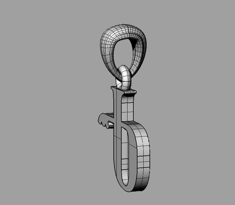 Decorative Letter Ge 3D print model_9
