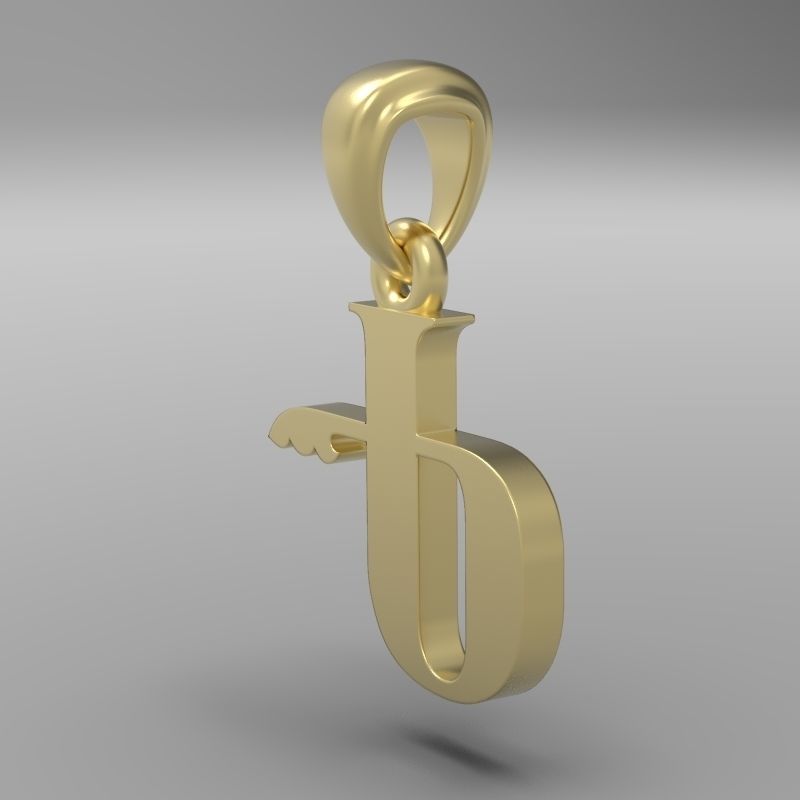 Decorative Letter Ge 3D print model_12