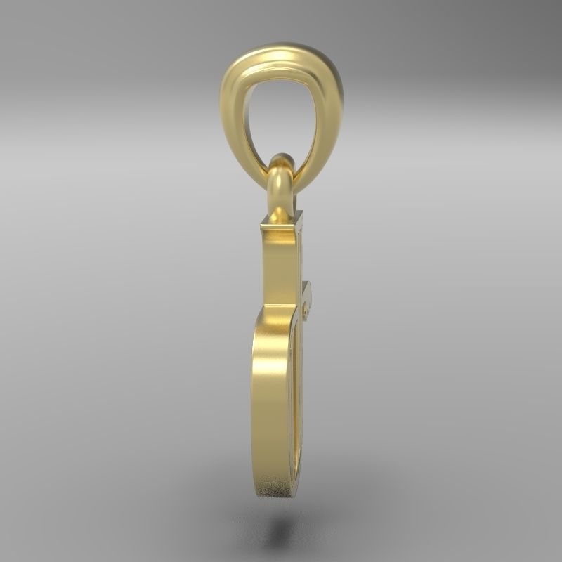 Decorative Letter Ge 3D print model_14