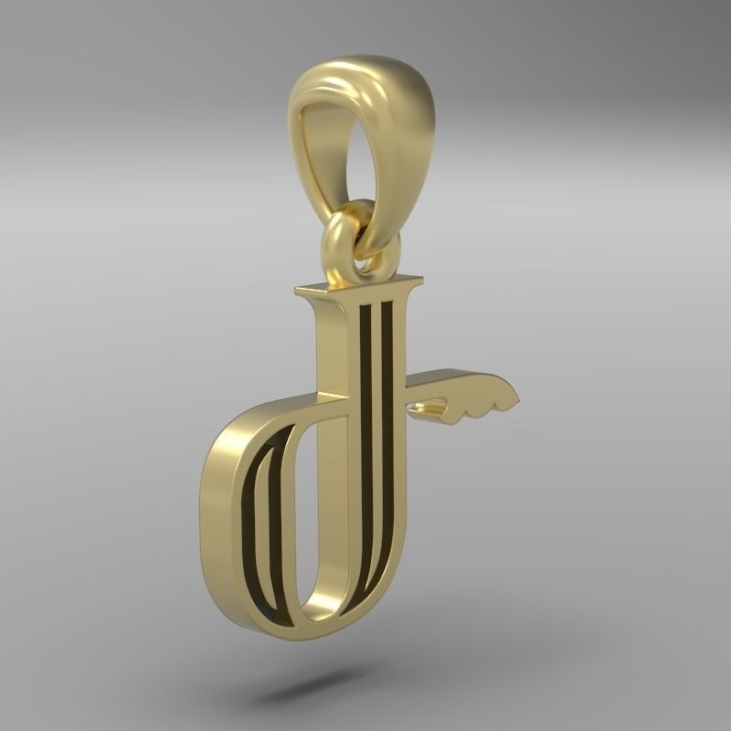 Decorative Letter Ge 3D print model_16