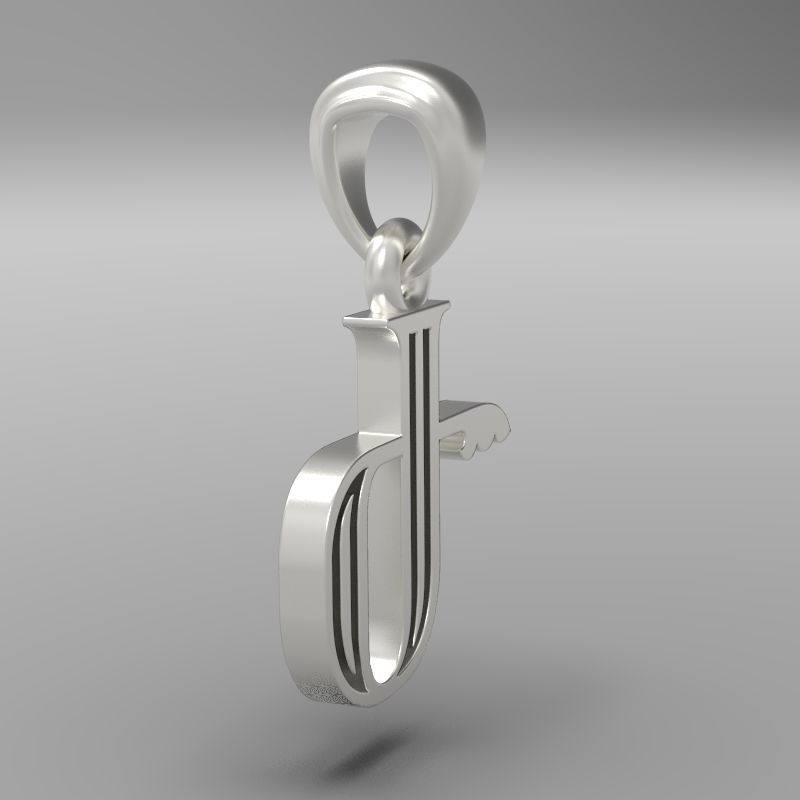 Decorative Letter Ge 3D print model_26