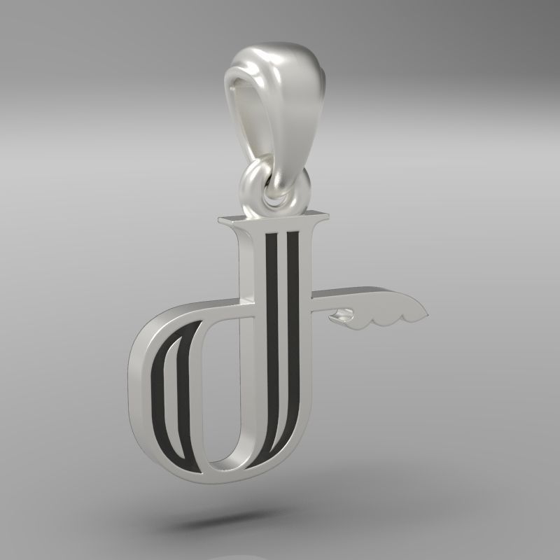 Decorative Letter Ge 3D print model_28