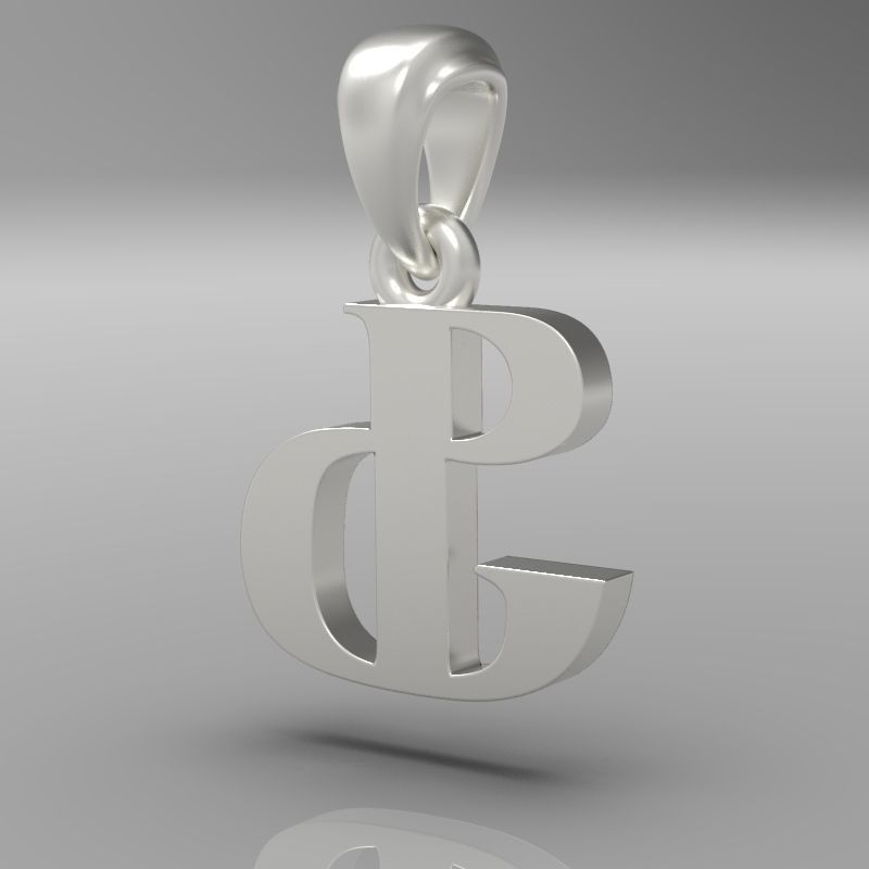 Decorative Letter F 3D print model_22
