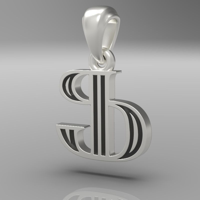 Decorative Letter F 3D print model_20