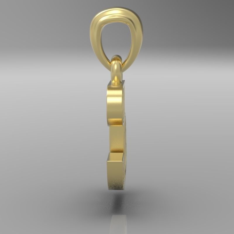 Decorative Letter F 3D print model_14