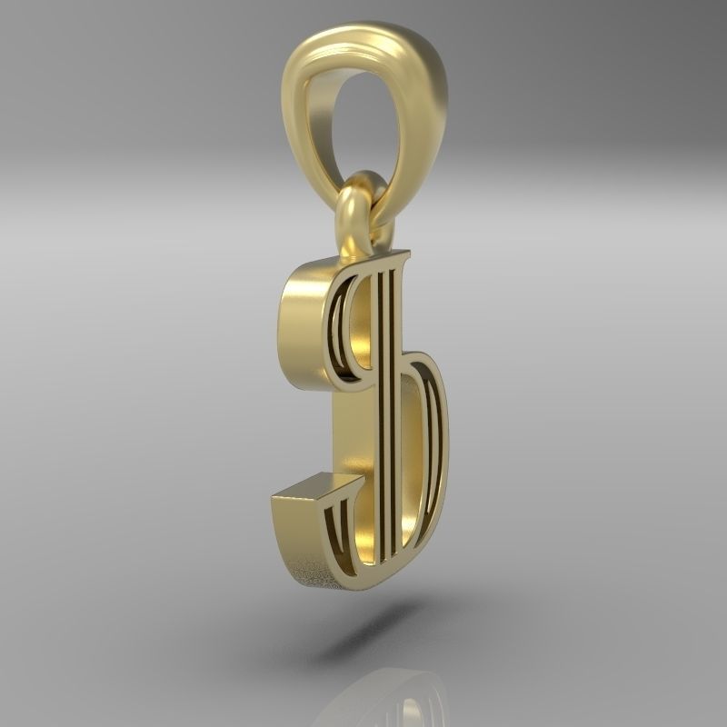 Decorative Letter F 3D print model_15