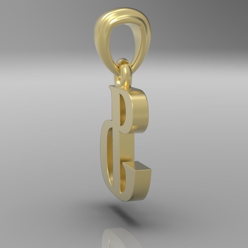 Decorative Letter F 3D print model_13