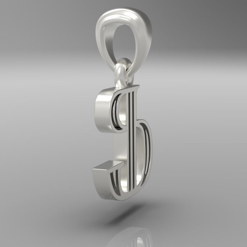 Decorative Letter F 3D print model_26