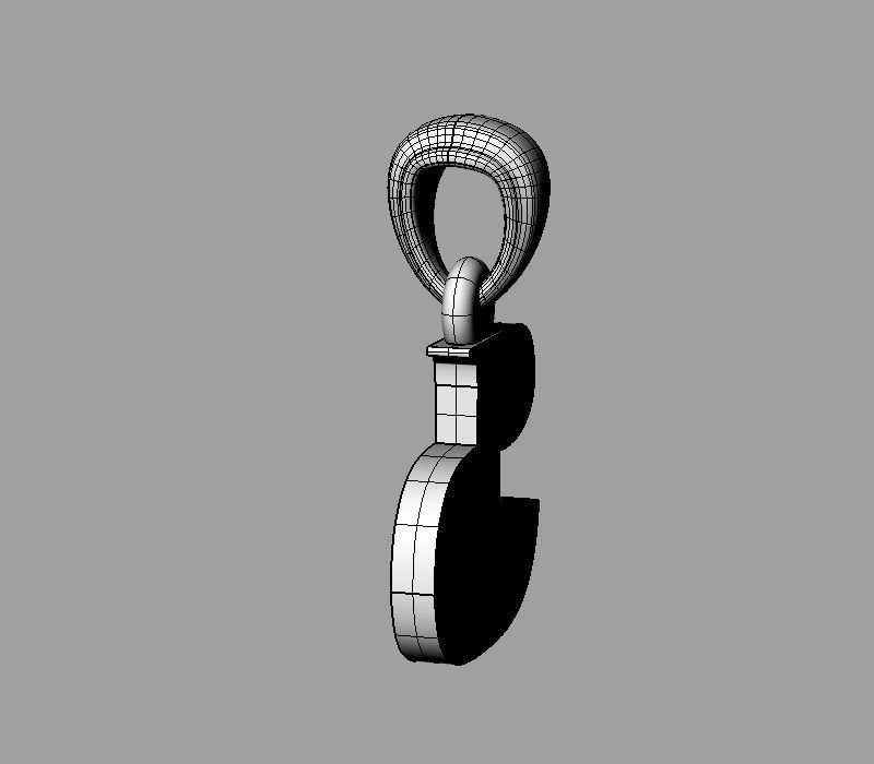 Decorative Letter F 3D print model_5