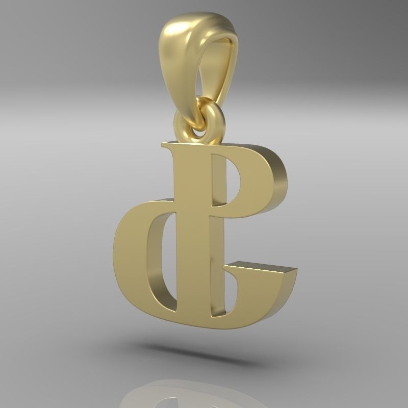 Decorative Letter F 3D print model_11