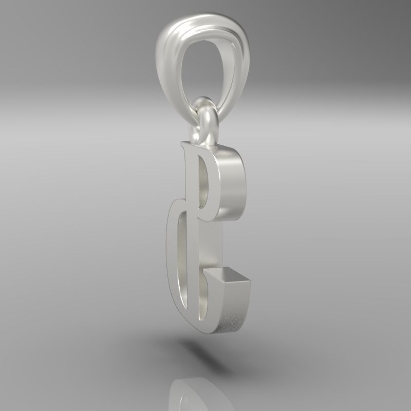 Decorative Letter F 3D print model_24