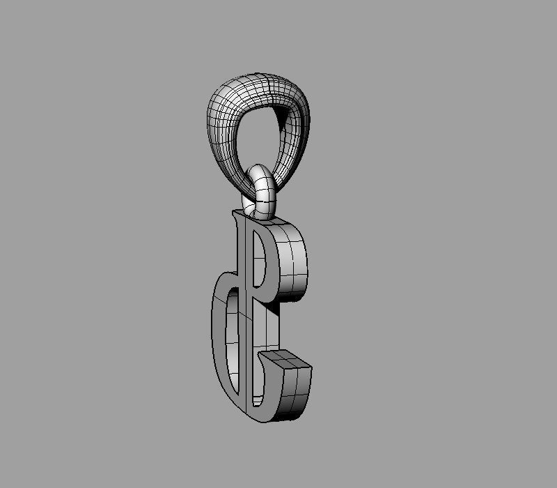 Decorative Letter F 3D print model_9
