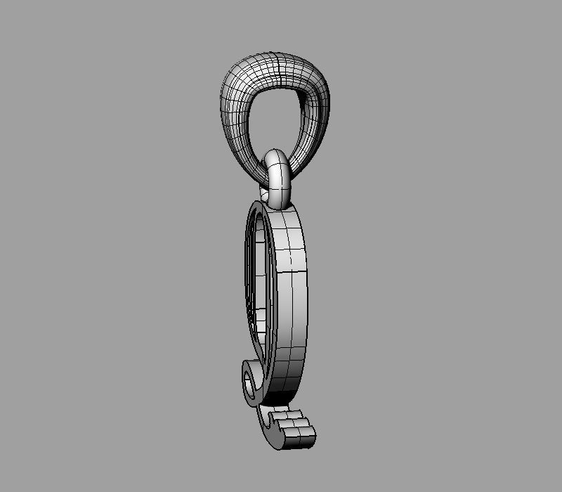 Decorative Letter Dj 3D print model_4
