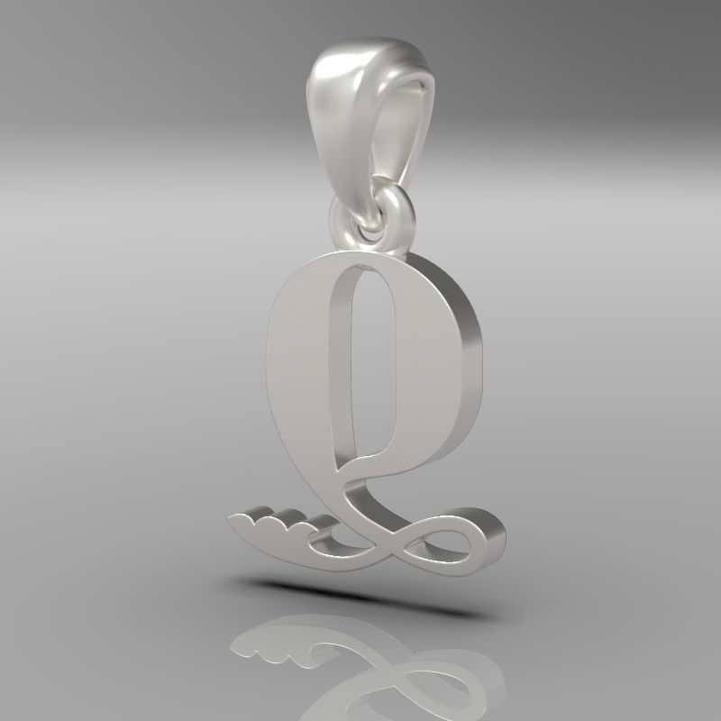 Decorative Letter Dj 3D print model_22