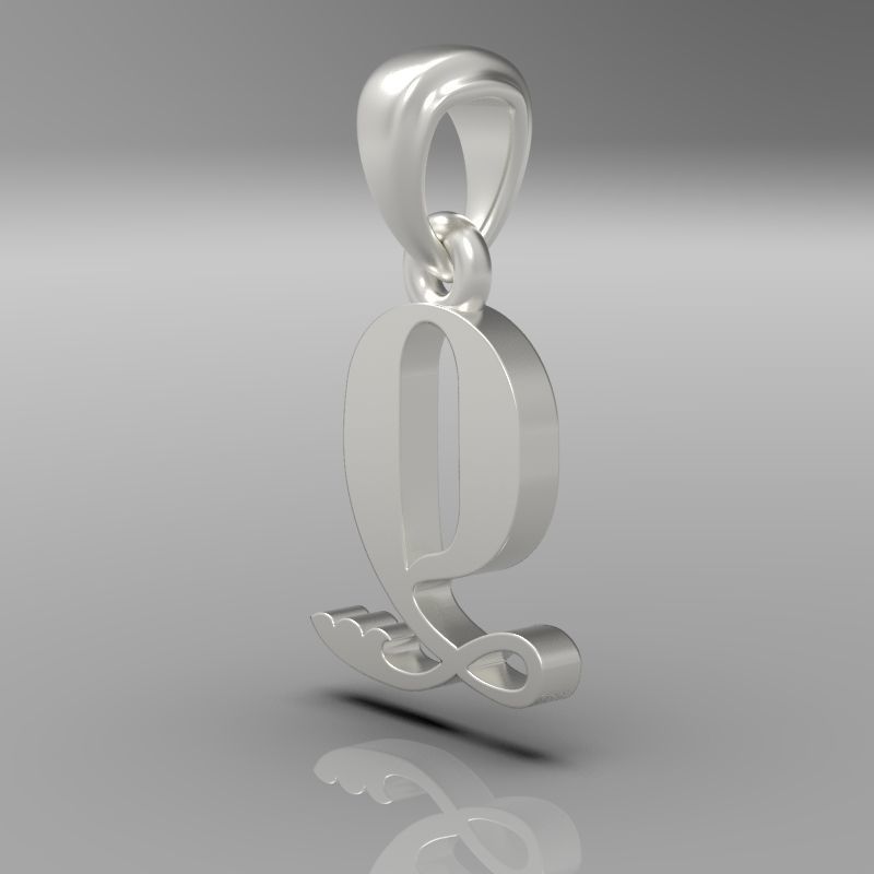 Decorative Letter Dj 3D print model_23