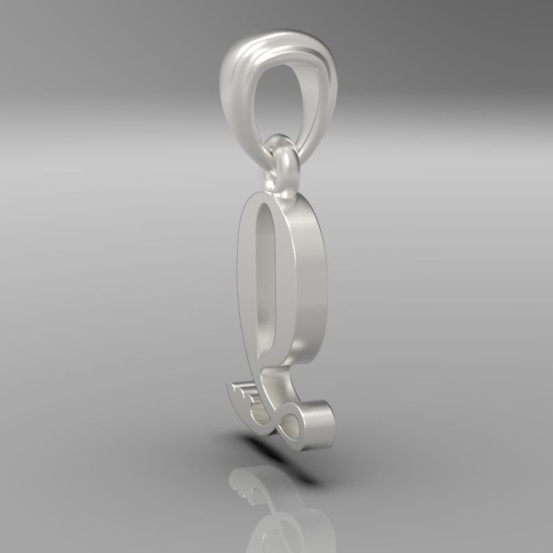 Decorative Letter Dj 3D print model_24