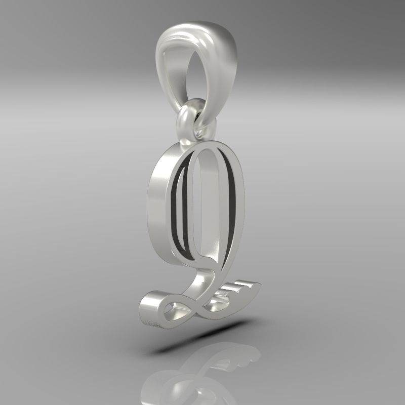 Decorative Letter Dj 3D print model_27