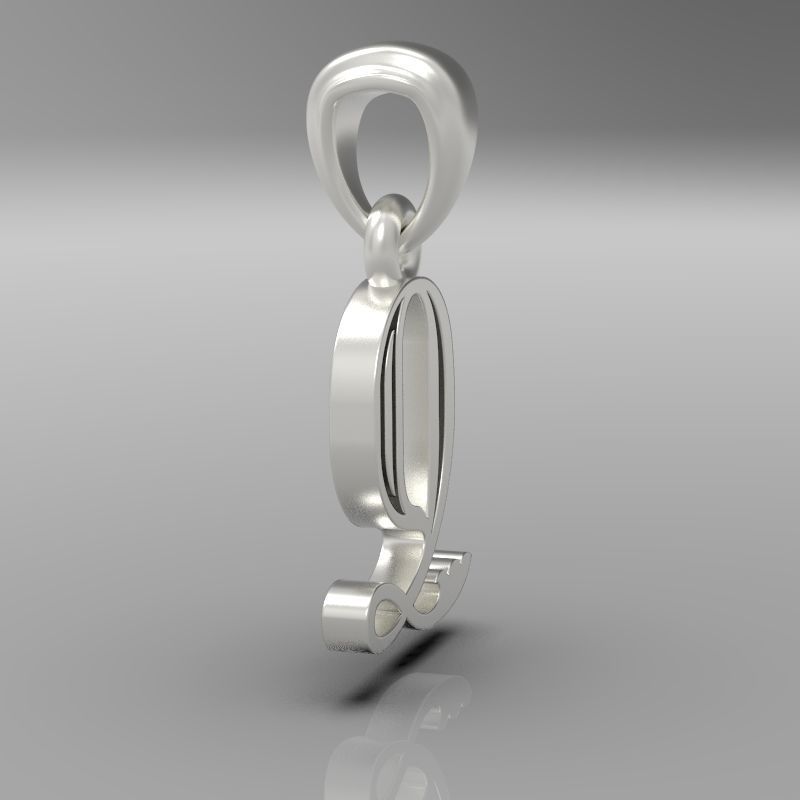 Decorative Letter Dj 3D print model_26