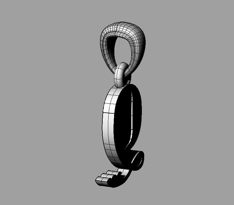 Decorative Letter Dj 3D print model_5